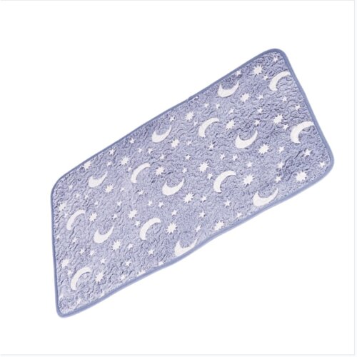 INF Glow-in-the-Dark Machine-Washable Non-Slip Absorbent Pet Pee Pad (M 60x45cm, L 70x50cm) L, (5000214817) Cene