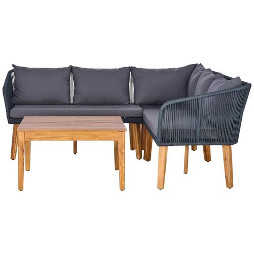 Lesnina XXXL lounge garnitura trendy, barva akacije, antracit Slike