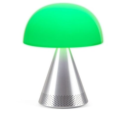 Lexon MINA L AUDIO prijenosna lampa s Bluetooth zvučnikom - Srebrna Slike