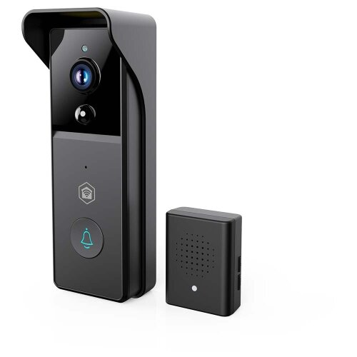 Nedis WIFICDP21BK - Videozvono sa senzorom 4400 mAh Full HD 1296p IP44 Wi-Fi Tuya Slike