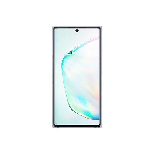 Samsung original silikonski ovitek EF-PN970TSE za Galaxy Note 10 N970 - srebrn Slike