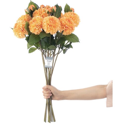 AmeliaHome Umetne rastline v kompletu 10 ks (višina 62 cm) Dahlia – Cene