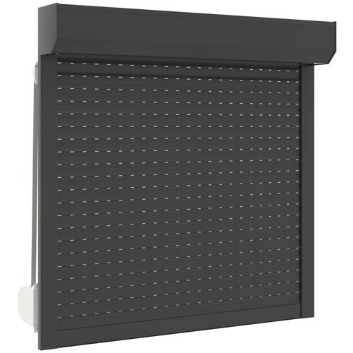 vidaXL rolete iz aluminija 100x100 cm antracitne, (20708054) Cene