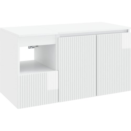  Set namje&amp;scaron;taja za kupaonicu 2 kom. Bijela visokog sjaja 62,5 x 44,5 x 50 cm Slike