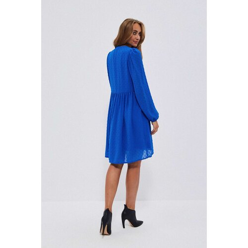 Moodo Dress with puffed sleeves - blue Cene