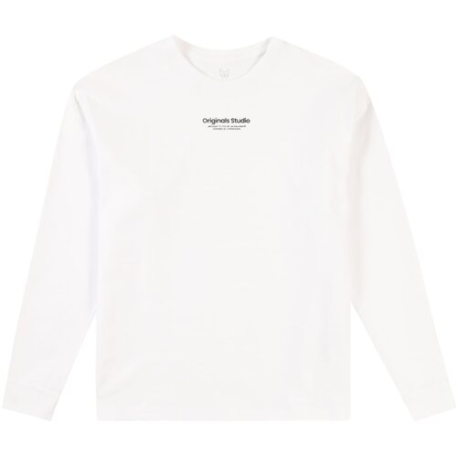 Jack & Jones Majica dugih rukava za dečake 12253958, Bela Slike