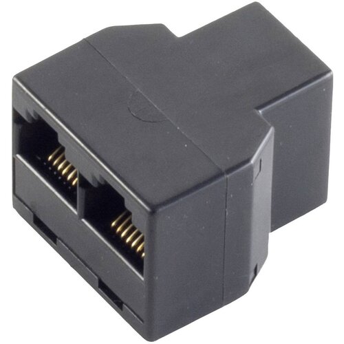 Shiverpeaks basic-s western coupler 6/6 do 2 western coupler 6/6 priključek za telefonsko žico western adapter [1x RJ12 vtičnica 6p6c - 2x RJ12 vtičnica 6p6c] črna, (20411209) Slike