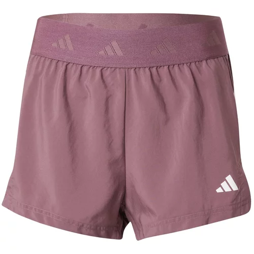 Adidas Sportske hlače 'HYGLM' sivkasto ljubičasta (mauve) / bijela