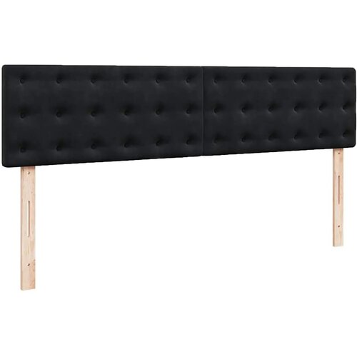  Krevet s madracem crni 200x200 cm bar&amp;scaron;un - Crna 200 x 200 cm gumbi Slike