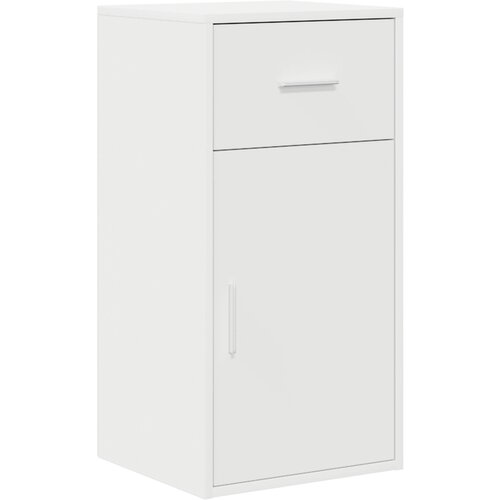 vidaXL Beli kabinet za shranjevanje Bela MDF Kompaktno Shranjevanje Cene
