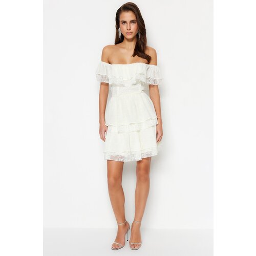 Trendyol Dress - Ecru - Skater Cijene