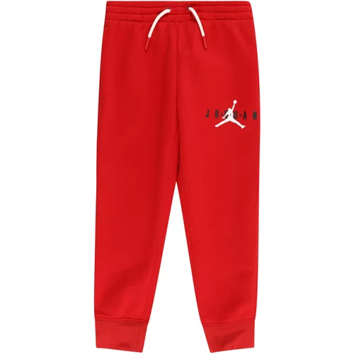 Jordan Športne hlače 'JUMPMAN' rdeča / črna / bela