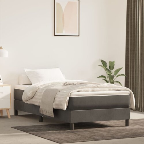 VidaXL Madrac s oprugama tamnosivi 90x190x20 cm bar&amp;scaron;unasti Slike