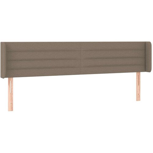  Uzglavlje smeđesivo 203x16x78/88 cm od tkanine Slike