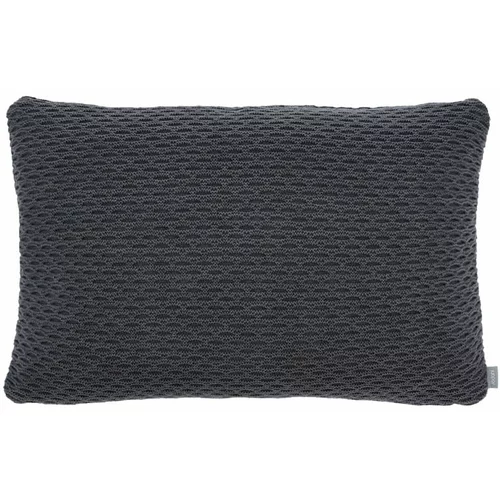 Södahl tamno sivi jastuk od mješavine pamuka i vune Wave Knit, 40 x 60 cm