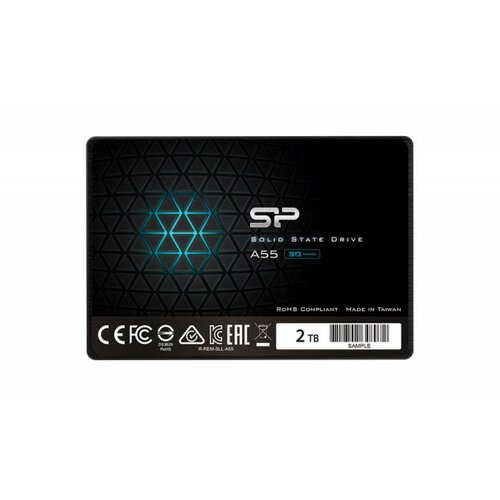 Silicon Power 2.5" 2TB SSD, SATA III, A55, TLC, Read up to 500MB/s, Write up to 450MB/s Cene