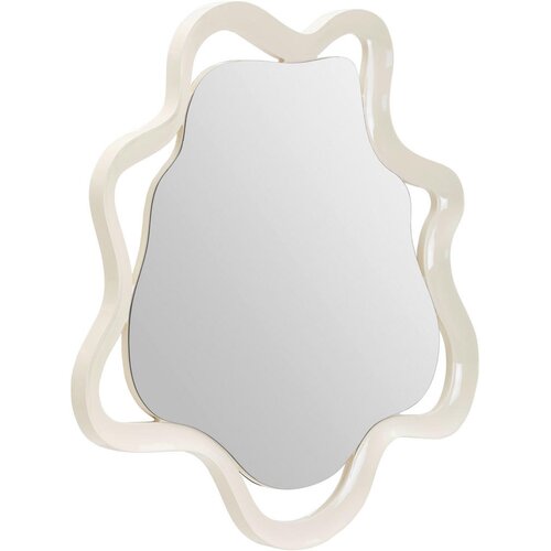 Novel STENSKO OGLEDALO, 80/80/3 cm steklo, leseni material Slike