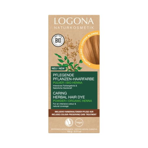 Logona rastlinska barva za lase v prahu bakreno blond Cene
