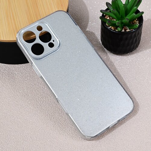 Teracell Torbica Sparkle Dust za iPhone 16 Pro Max 6.9 srebrna Slike