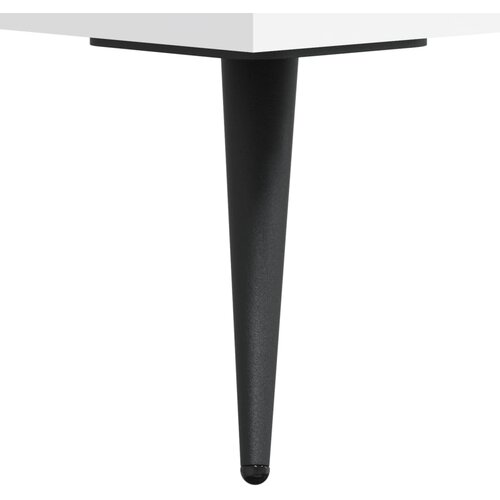 Visoka komoda bijela 69,5x34x180 cm konstruirano drvo Slike
