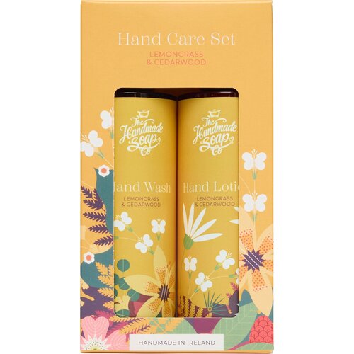 The Handmade Soap Company Hand Care Set - Hand Wash & Hand Lotion - Lemongras & Cedarwood Cene