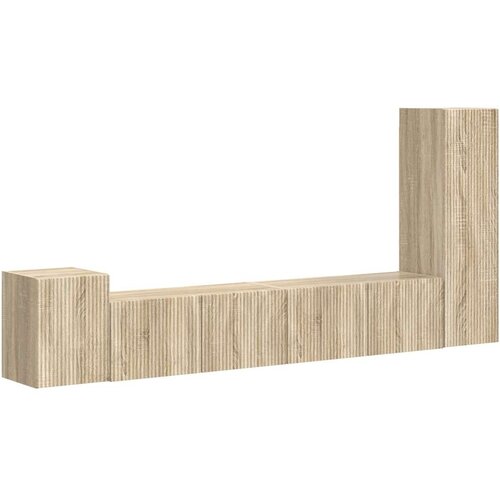  Set TV komoda Zidne 3 pcs Sonoma hrast Konstruirano drvo Slike