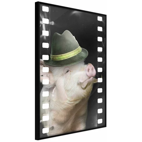  Poster - Dressed Up Piggy 30x45