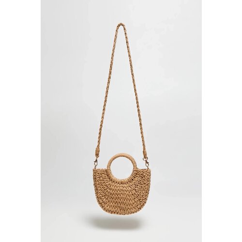 Marisse Beige Woven Bag With Round Handle Cijene