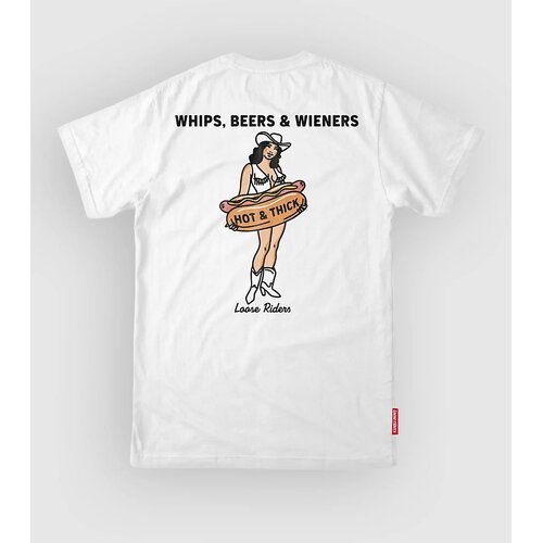 Loose Riders Hot & Thick Tech Tee white Cene