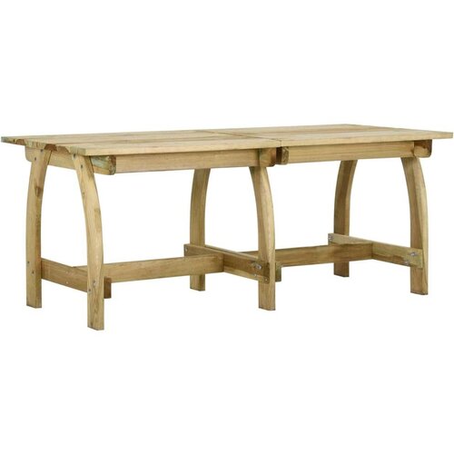 vidaXL vrtna miza 220x74x75 cm impregnirana borovina Cene