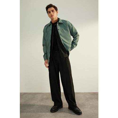 Trendyol Green Men's Overshirt Fit Limited Edition Shirt Jacket Cene