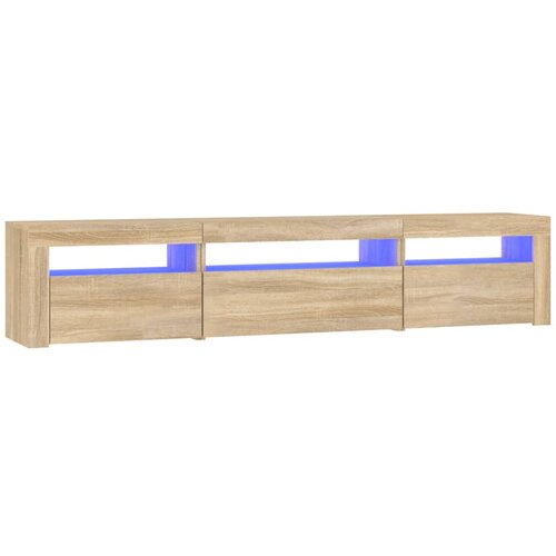 Maison Chic TV omarica - TV stojalo - Televizijska omarica z LED lučkami sonoma hrast 195x35x40 cm, (21701417) Cene