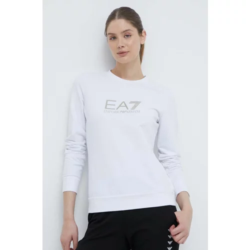 Ea7 Emporio Armani Majica dugih rukava za žene, boja: bijela