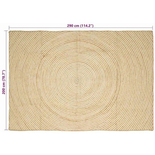  Tepih Prirodna i bijela 200 x 290 cm Juta Slike