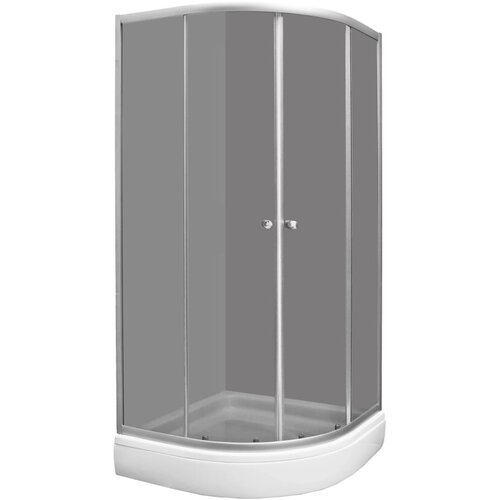 AQUAART tu&scaron; kabina gray 90R polkrožna 90 cm x 90 cm x 205 cm Cene