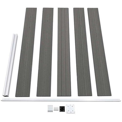 Vrtna ograda WPC 175 x 105 cm siva Slike