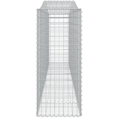  Lučne gabionske ko&amp;scaron;are 15kom 400x50x120/140cm pocinčano željezo Slike