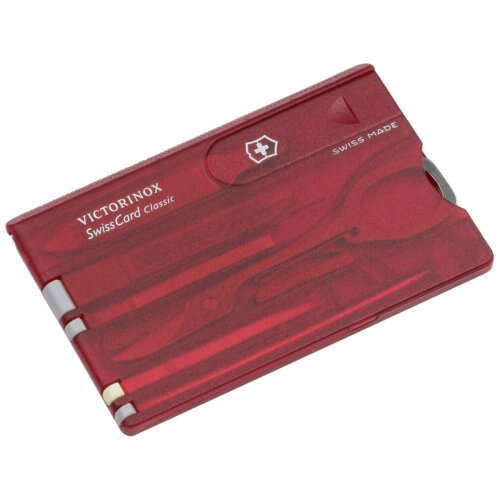 Victorinox SWISSCARD red transparent Slike