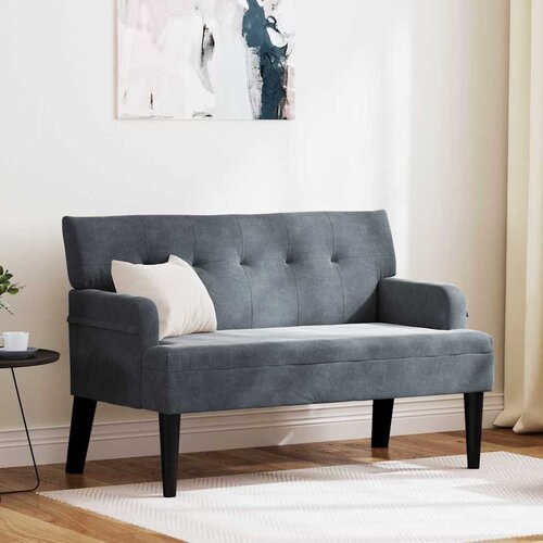  Chesterfield klupa Tamno siva 112 x 65,5 x 75 cm Bar&scaron;un Cijene