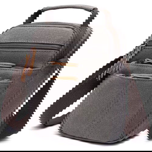 INF Moška platnena torba za čez ramo, torba za čez telo Grey, (21692260) Cene