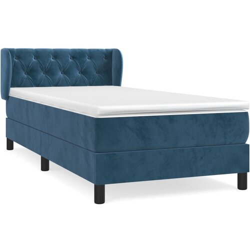 Maison Chic Box spring postelja - Vzmetna postelja z vzmetnico temno modra 80x200 cm žamet SL14214, (21901152) Slike