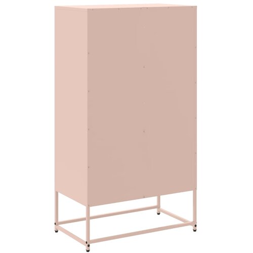  Komoda ružičasta 68,5 x 38,5 x 123,5 cm čelična Slike