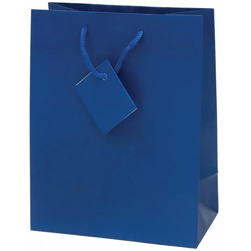  darilna vrečka, srednja, gloss modra