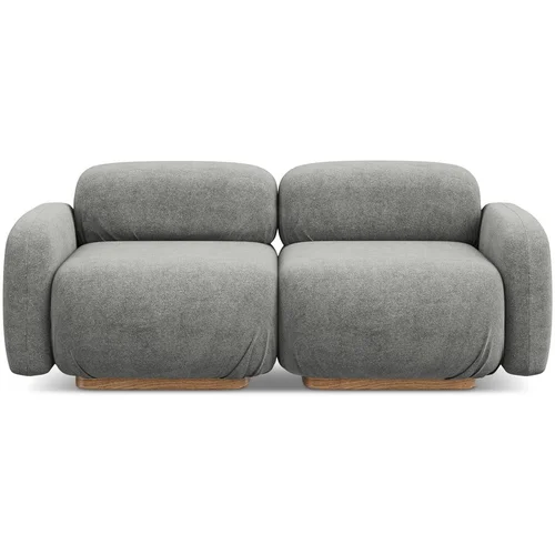 Makamii Siva sofa od bouclé tkanine 190 cm Ailani –