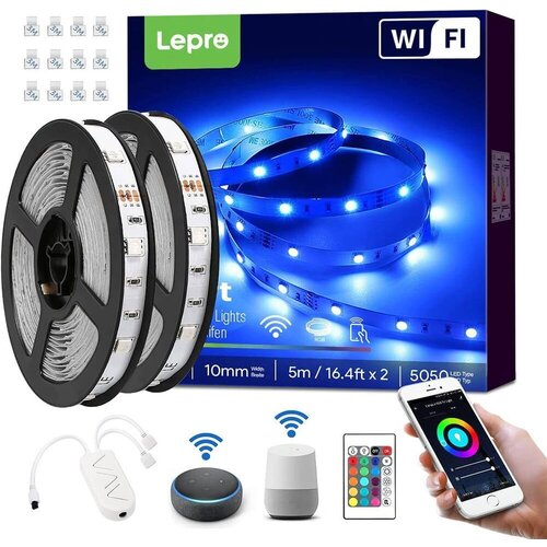  Wifi 10m set led trake rgb IP20 - 2x5m 5050 smd Slike