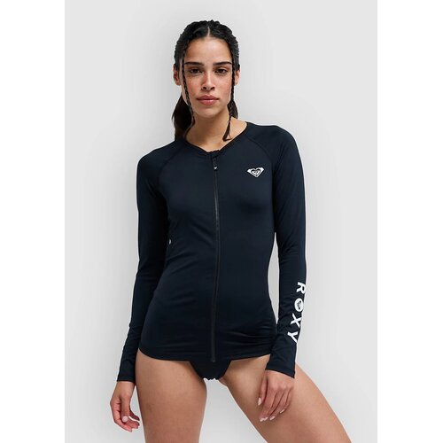 Roxy Essentials Zipped Long Sleeve T-Shirt anthracite Slike