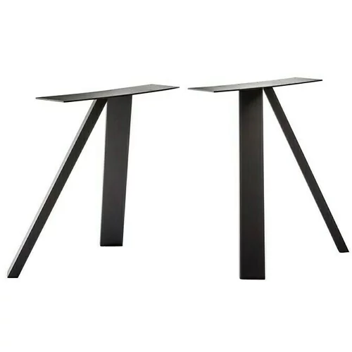  Pur Iternal Black Edition Noga stola (700 x 374 x 723 mm, Crne boje, V oblik, Namijenjeno za: Dimenziju stolova 80 - 90 cm, 2 Kom.)