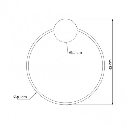 Vesta 565 zidna lampa 20W 3000K crna/mesing Slike