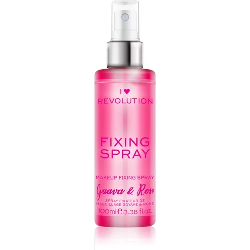 Revolution Fixing Spray sprej za fiksiranje šminke s mirisom Guava & Rose 100 ml