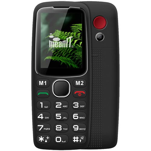 Meanit mobilni telefon, 2.4" ekran, bt, sos taster, crna - senior 10, black Cene
